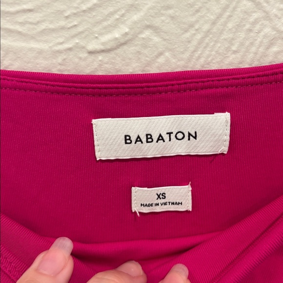 Aritzia Babaton Granita Pink Contour Squareneck Dress Size XS - Picture 2 of 6